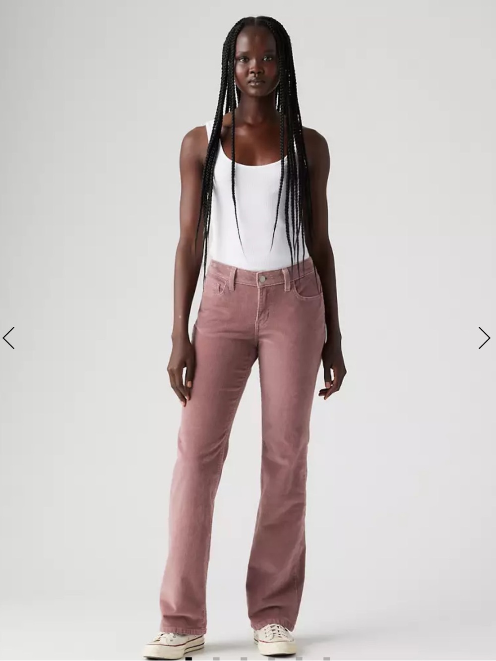 Levi's Women's Corduroy low-mid rise Jeans - Mauve